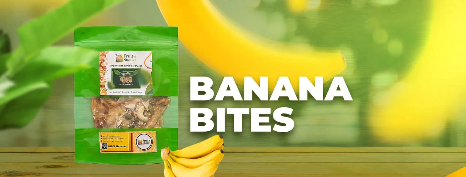 Premium Natural Banana Bites