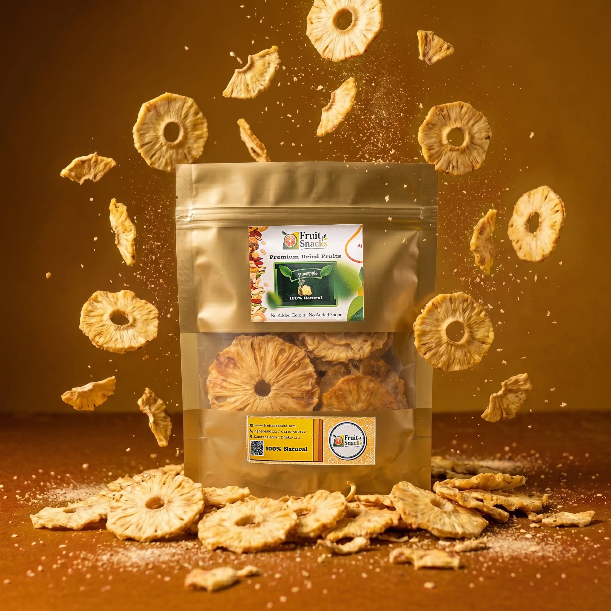 Premium Dried Pineapple Slices
